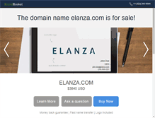 Tablet Screenshot of elanza.com